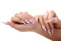 Studio nail design. Isolated. Royalty Free Stock Photo